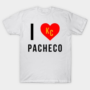 I love Pacheco Kansas City Chiefs Superbowl Champions T-Shirt